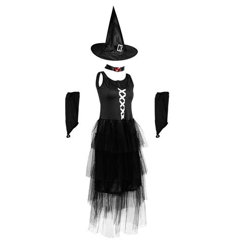 2023 Halloween Costume Adult Women Role Play Dark Fallen Black Witch Fancy Dress Ebay
