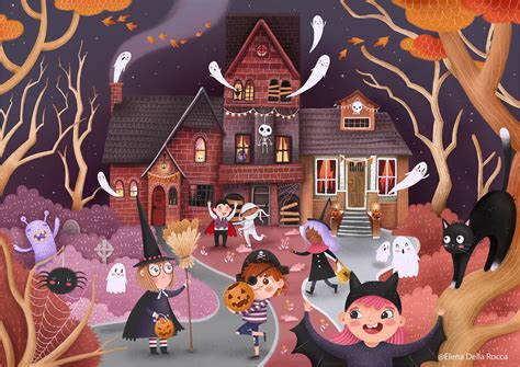 Halloween spooky scene on Behance