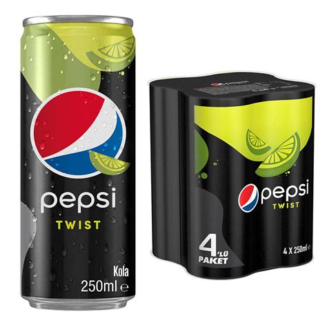 Pepsi Twist Limon Aromalı Kutu Cola 250 Ml 4lü Paket Avansas