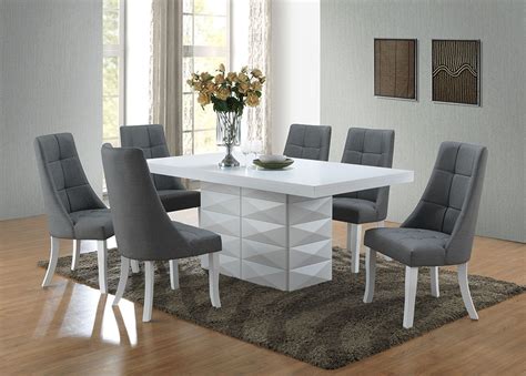 Check spelling or type a new query. Lexie 7-Piece Dining Set, 71" Rectangular Table, 6 Gray ...