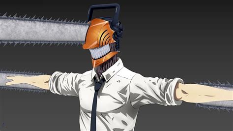 Chainsaw Man Avatar Vrchat 3d Model Rigged Cgtrader
