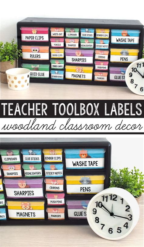 Teacher Toolbox Labels Editable Woodland Classroom Theme Woodland Theme