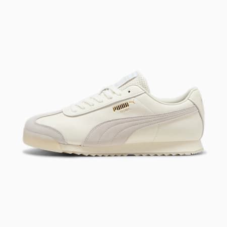 Sepatu Sneaker Pria Roma Classics Warm White Sedate Gray Puma Gold Puma Shop All Puma Puma