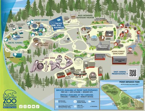 Point Defiance Zoo And Aquarium Map And Brochure 2019 2023