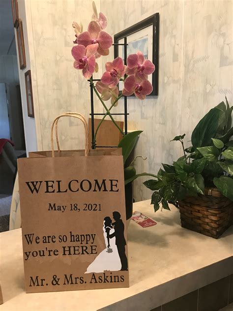 Custom Welcome Wedding Guest T Bags For Out Of Town Guests Etsy