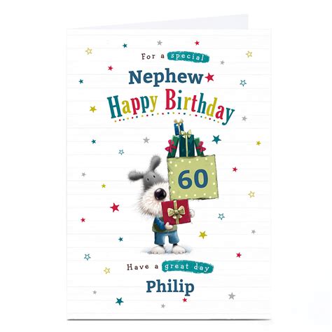 Buy Personalised Birthday Card Dog And Presents Editable Age For Gbp 1