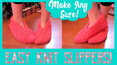 Easy Knitted Slippers For Beginners Fast And Fun Youtube