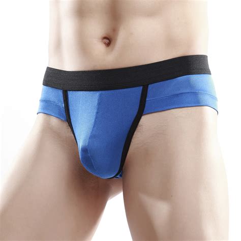 Sexy Mens Silk Knitted Underwear Low Rise Pouch Briefs Size S M L Xl