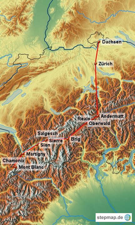 Stepmap Wallis Landkarte Für Schweiz