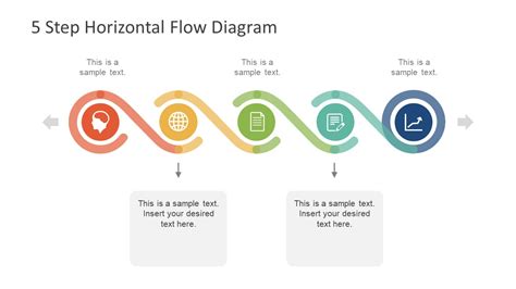 Step Horizontal Flow Diagram For Powerpoint Slidemodel Process My Xxx Hot Girl