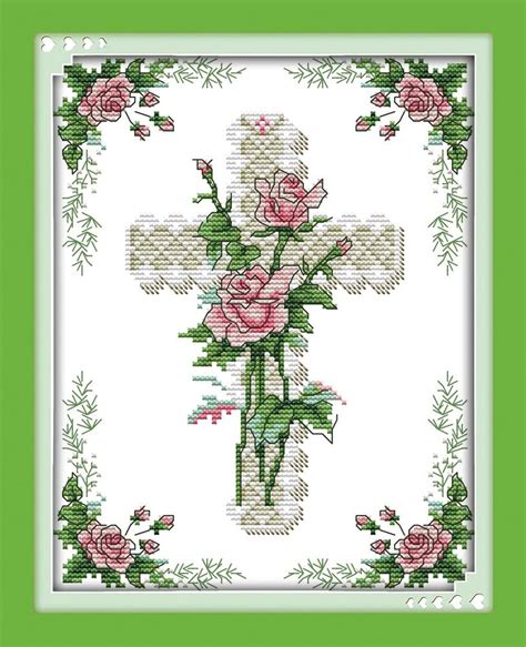 Stamped Cross Stitch Kits Christian Religion 15 Designs Maydear