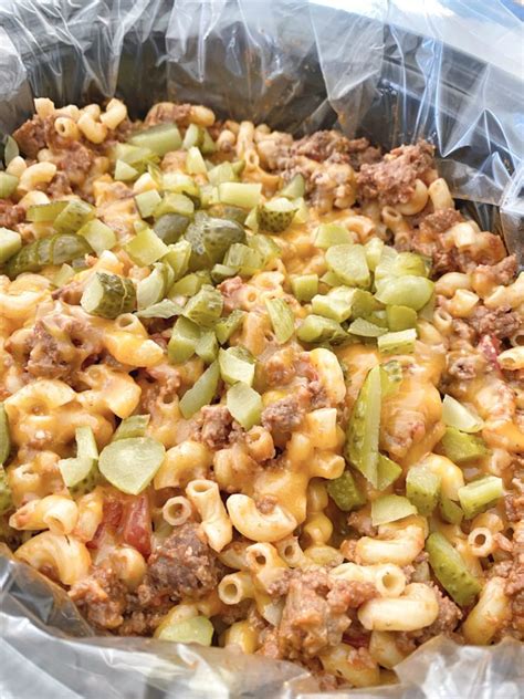 Crockpot Hamburger Casserole The Sassy Barn