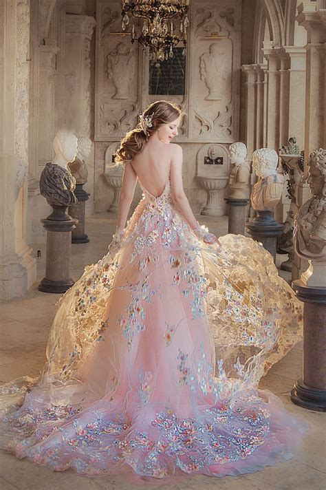 This Pastel Pink Gown From Bella Wedding Dress Featuring Exquisite