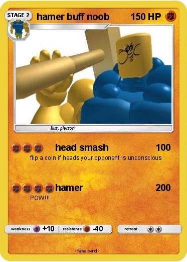 Pokémon Hamer Buff Noob Head Smash My Pokemon Card