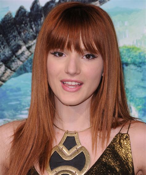 Bella Thorne Long Straight Formal Hairstyle With Layered