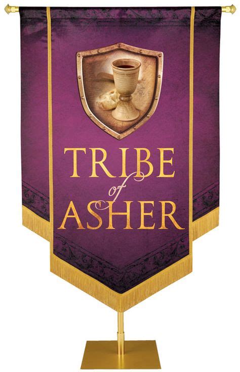 Tribe Of Asher Embellished Banner 12 Tribes Of Israel Church Banners