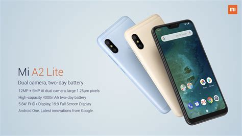 Xiaomi Launches Android One Based Mi A2 Lite And Mi A2 Specification