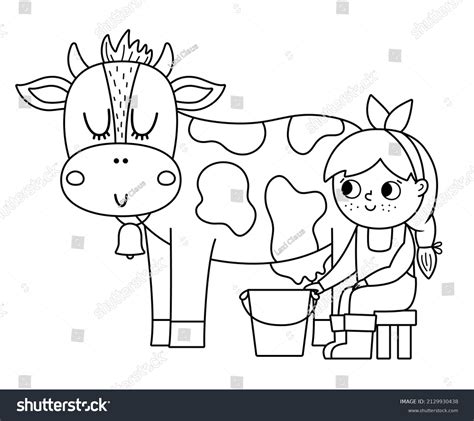 Milking Cow Coloring