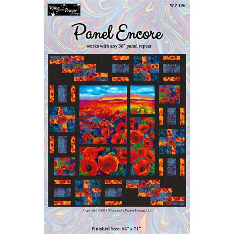 Panel Perfection Encore Quilt Pattern By Wing And A Prayer Design Ebay