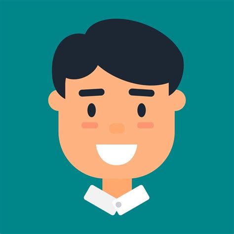 Male Avatar Profile Icon Of Smiling Caucasian Man 2275847 Vector Art