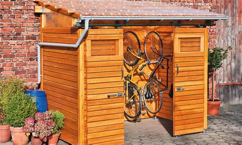 Wenn sie einen tisch selbst bauen, brauchen sie bei design und maßen keine kompromisse mehr eingehen! Fahrradschuppen aus Holz | selbst.de