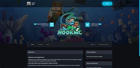 Tebex Design For Hookmc On Behance