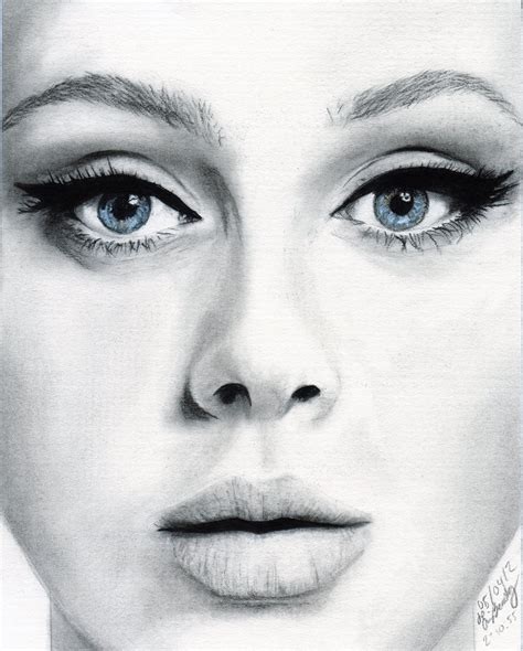 A Drawing Of Adele Done With Charcoal Check Out My Artwork Board