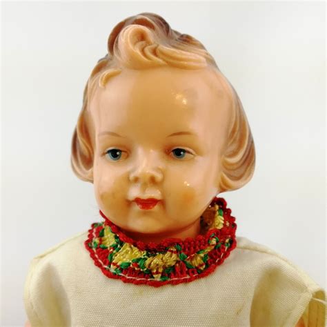German Celluloid Doll Vintage 1950s By Milon Gehler 8 Inches Etsy