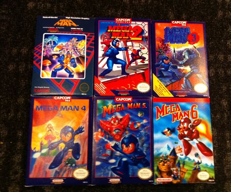 Mega Man 1 6 Bundle Box My Games Reproduction Game Boxes