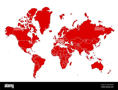 Mapa Del Mundo Tierra Fotografía De Stock Alamy