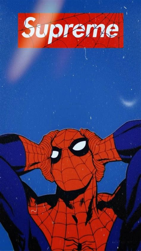 Download Superhero Supreme Spiderman Cartoon Wallpaper