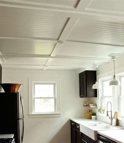 Bit.ly/2ueiulf learn how to install armstrong ceilings woodhaven ceiling planks using the clips and screws included in. Rehab Diaries: DIY Beadboard Ceilings, Before and After ...