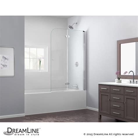 We have everything you need for your bathroom at affordable prices. DreamLine showers: EZ-fold Hinged Tub Door