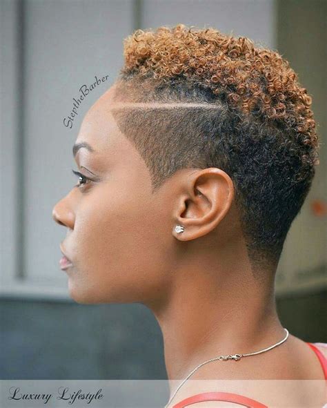 This short hairstyle with wavy hair is a modern take on a classic bob. 124 best Barber Cuts for Black Women images on Pinterest ...