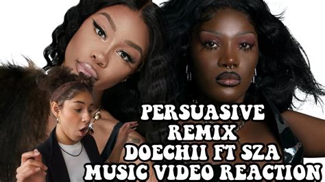 Persuasive Remix Doechii Ft Sza Music Video Reaction The Visuals Yeahh Youtube