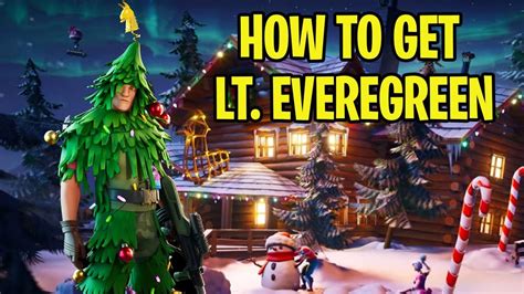 How To Get Lt Evergreen Tree Skin Fortnite Winterfest Presents