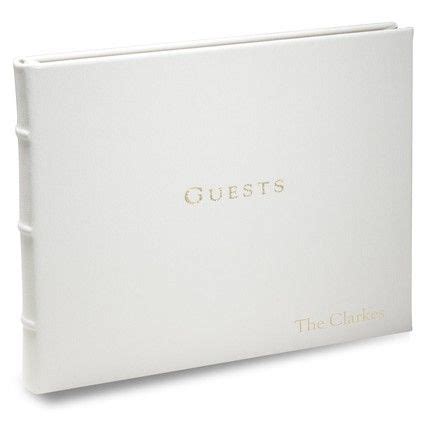 So whether you are an elegant bride or a modern and. White Leather Guest Book | Fine Stationery