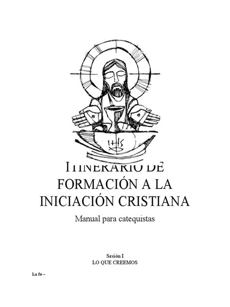 Itinerario De Formación A La Iniciación Cristiana Pdf Espíritu