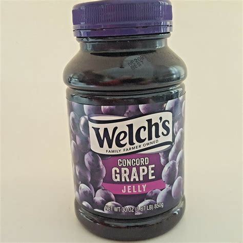 Welchs Concord Grape Jelly 30 Oz Jar Fruit Spread Usa Made Welchs