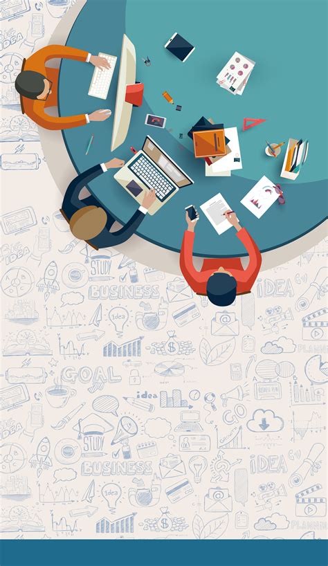 simple business office vector background simple business