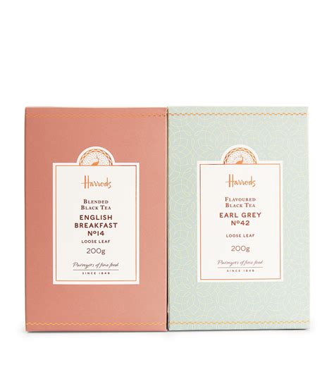 Harrods English Breakfast And Earl Grey Loose Leaf Tea T Set 400g Harrods Us