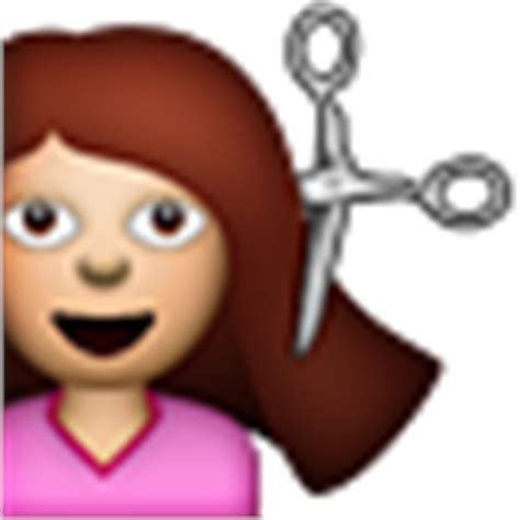 A woman who is going to get a haircut. Haircut - iPhone, Android, Twitter, & Facebook Emojis