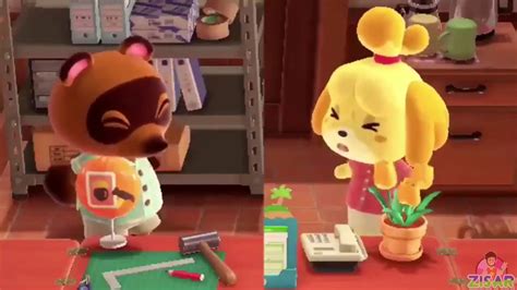 Tom Nook And Isabelle Dances The Remix Of New Horizons Youtube