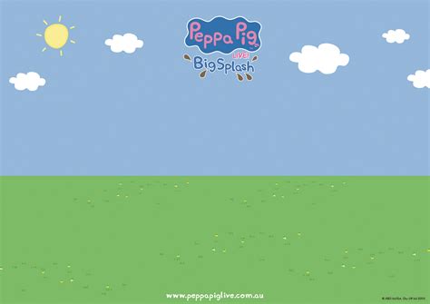 Fiesta De Cumpleaños De Peppa Pig Fondo Infantil Feliz Día