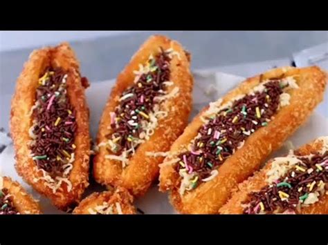 Selain murah meriah, buah yang satu ini juga sedap diolah dengan berbagai macam cara. Pisang goreng kekinian - Jajanan kekinian - YouTube