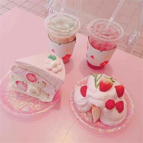 Pin By ⚢︎ 🎋⁾ Joy On ᴗ͈ˬᴗ͈ Pink Foods Japanese Candy Cute Desserts
