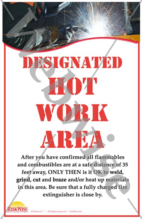 Hot Work Safety Poster Ubicaciondepersonascdmxgobmx
