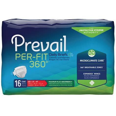 Prevail Per Fit 360 Adult Incontinence Briefs Maximum Plus Absorbency