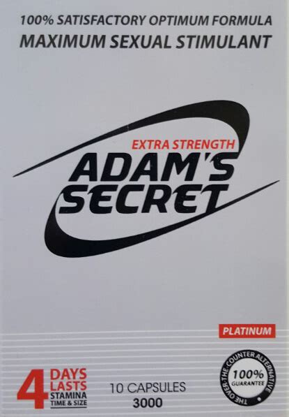 Kp Inc Platinum Adams Secret Extra Strength 3000mg 10 Capsules