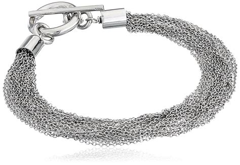 Elegant Sterling Silver Mesh Bracelet